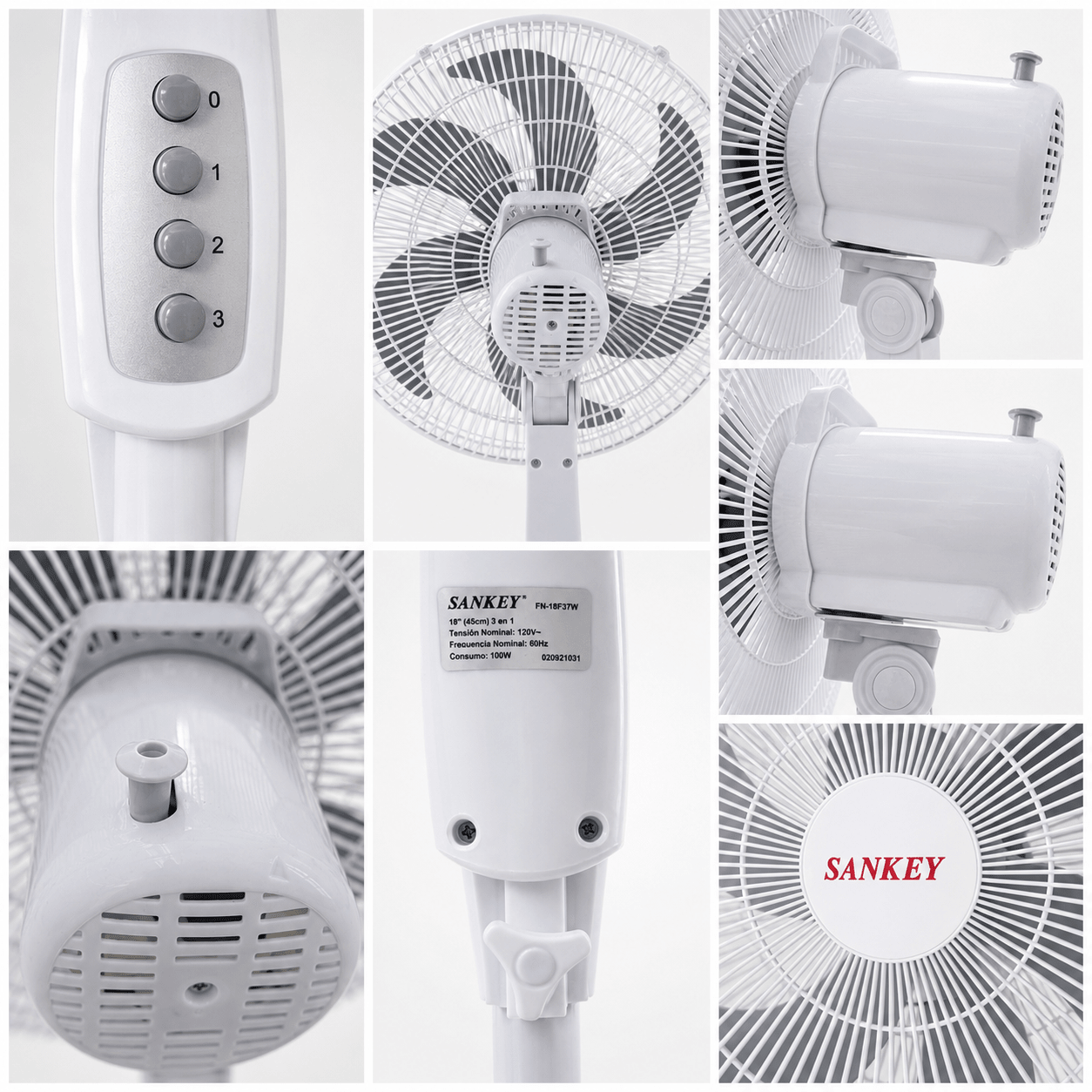 VENTILADOR SANKEY 2 EN 1 DE 18¨REFERENCIA (FN -18F37W=-666°F·W)