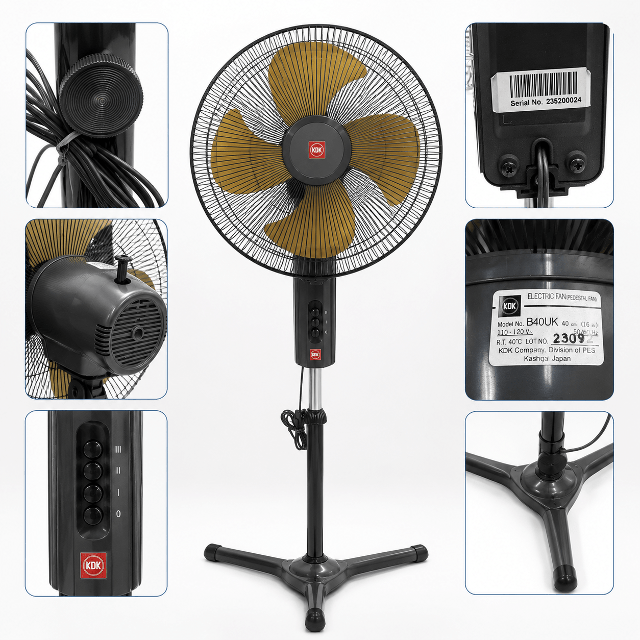 VENTILADOR DE PIE KDK 16 B40UK