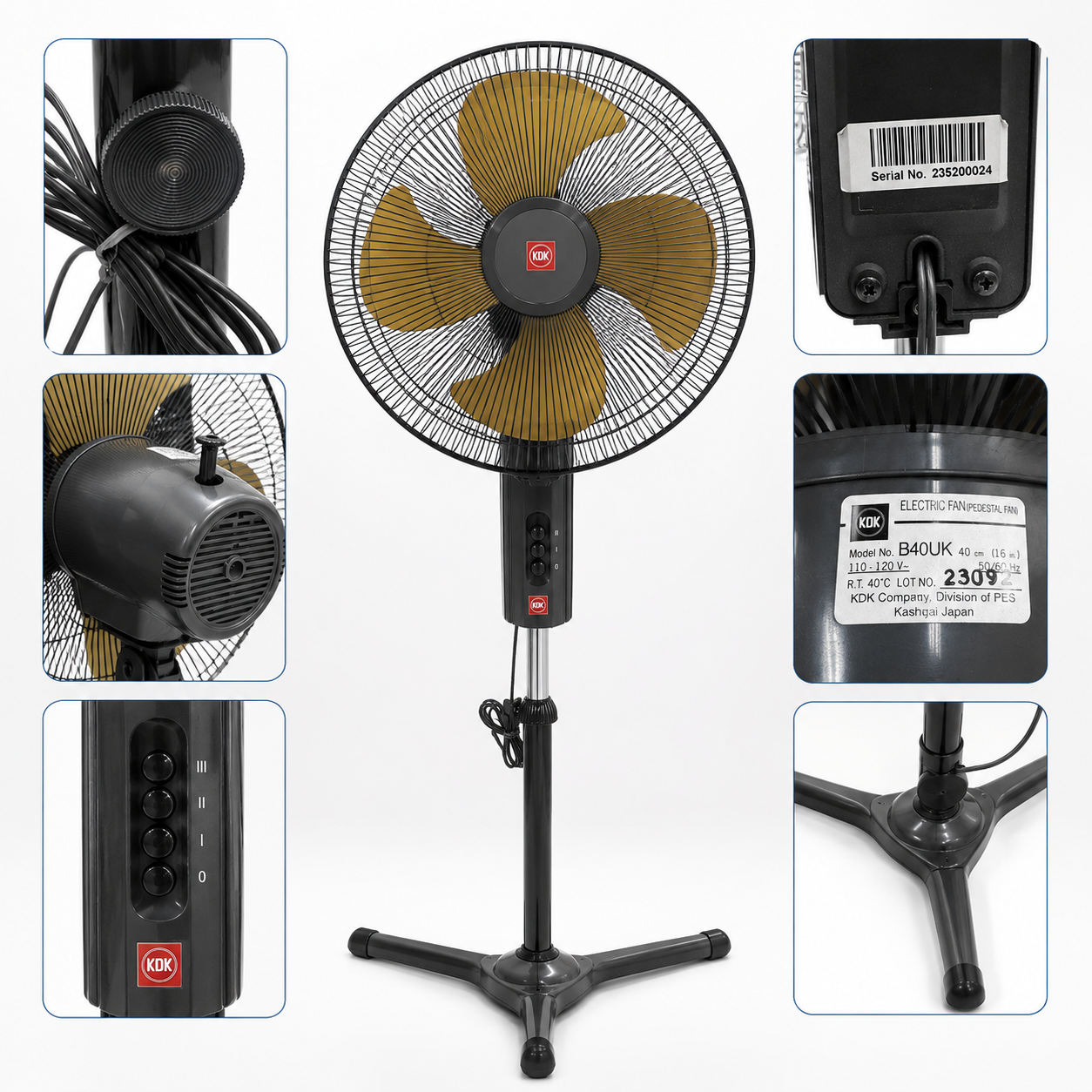 VENTILADOR DE PIE KDK 16 B40UK-2