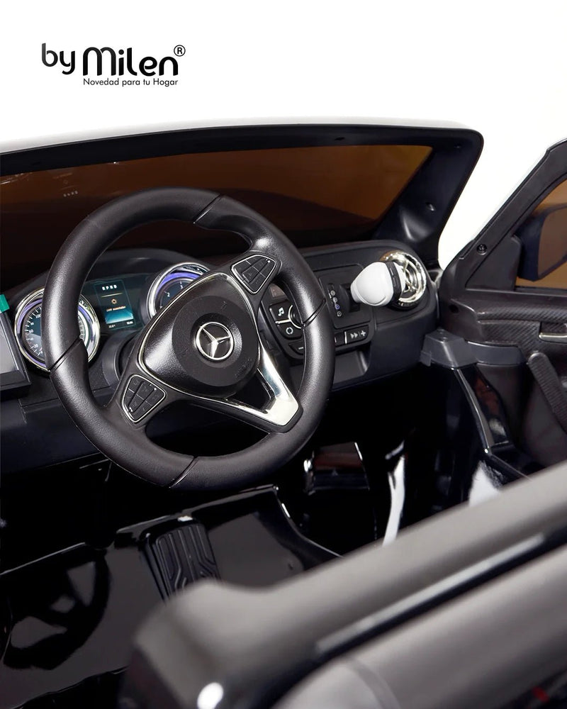 Carro Eléctrico para niño Camioneta  Mercedes Benz Clase X Negro-2