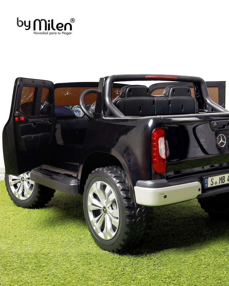 Carro Eléctrico para niño Camioneta  Mercedes Benz Clase X Negro-4