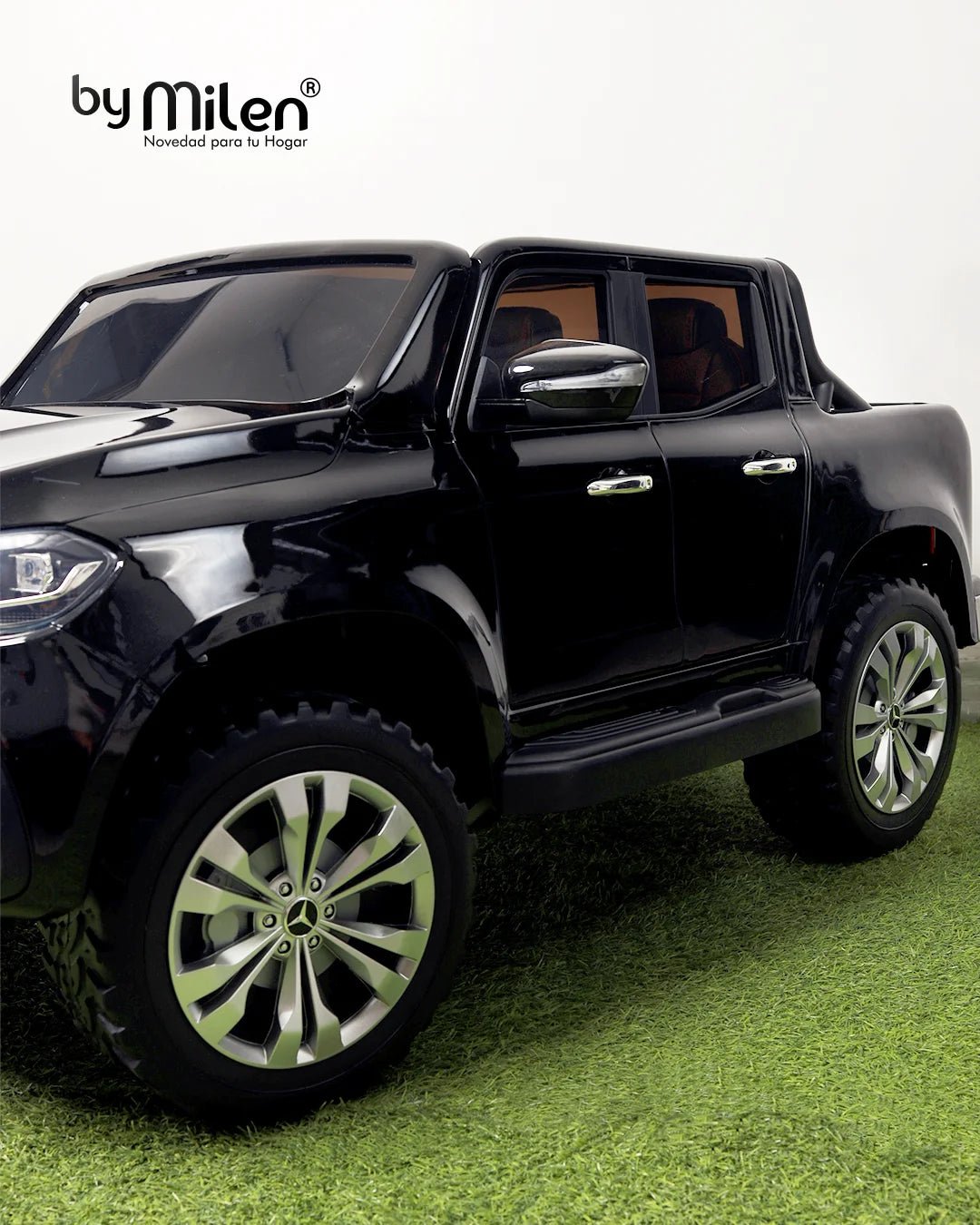 Carro Eléctrico para niño Camioneta  Mercedes Benz Clase X Negro-6