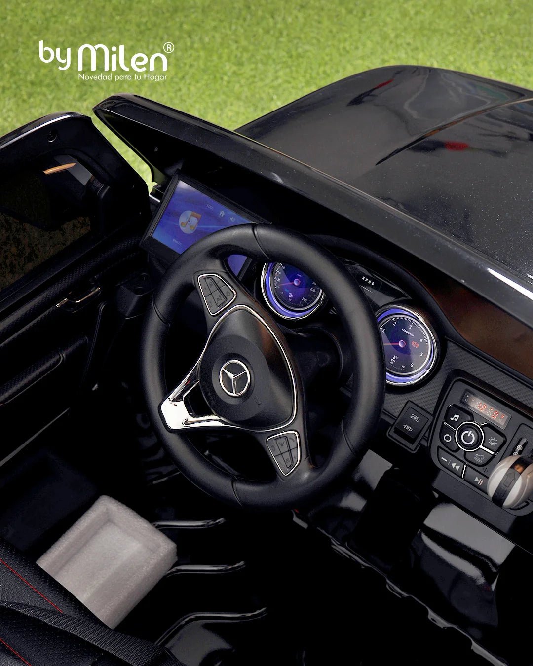 Carro Eléctrico para niño Camioneta  Mercedes Benz Clase X Negro-7