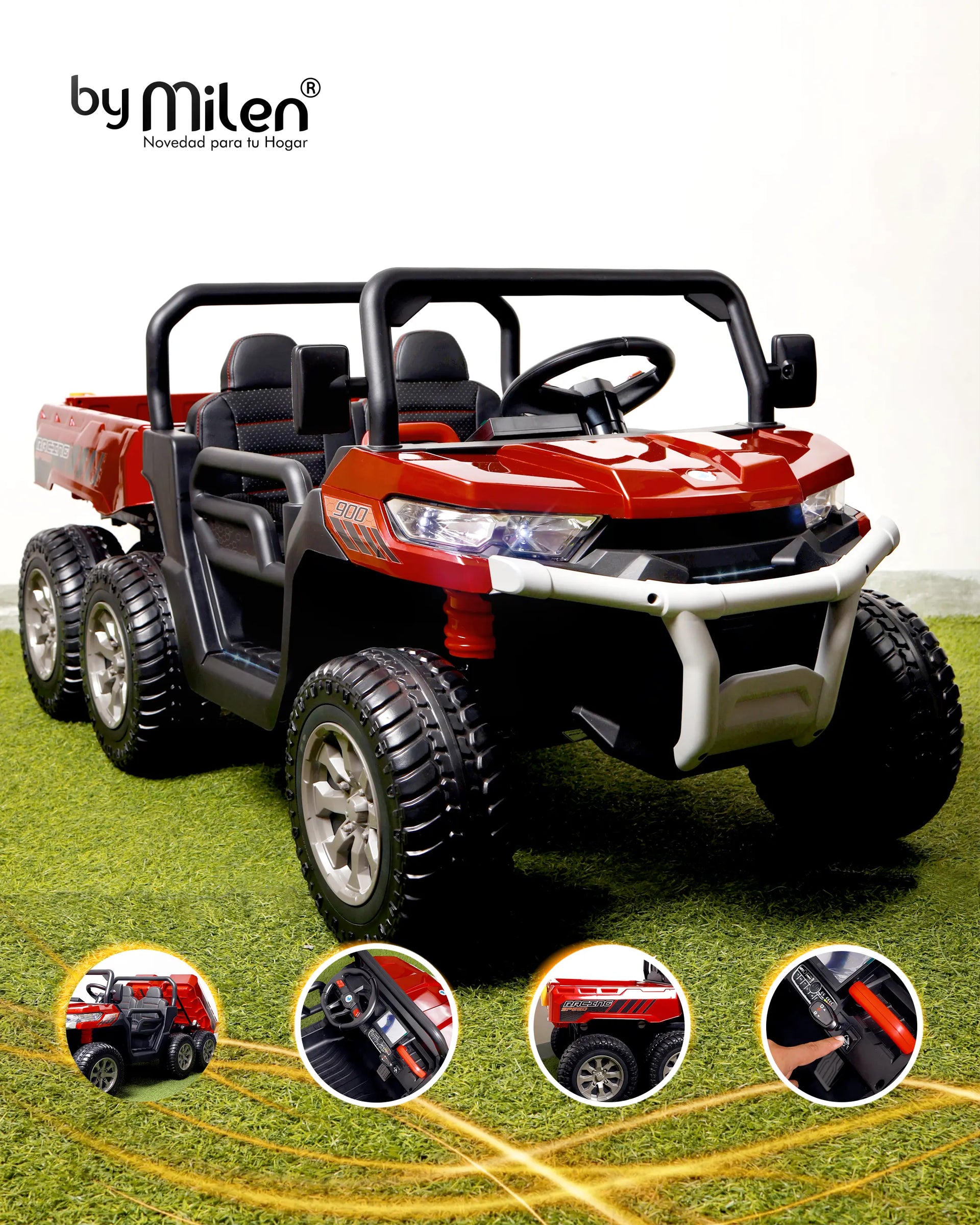 Carro Eléctrico - Volqueta Cat para niños