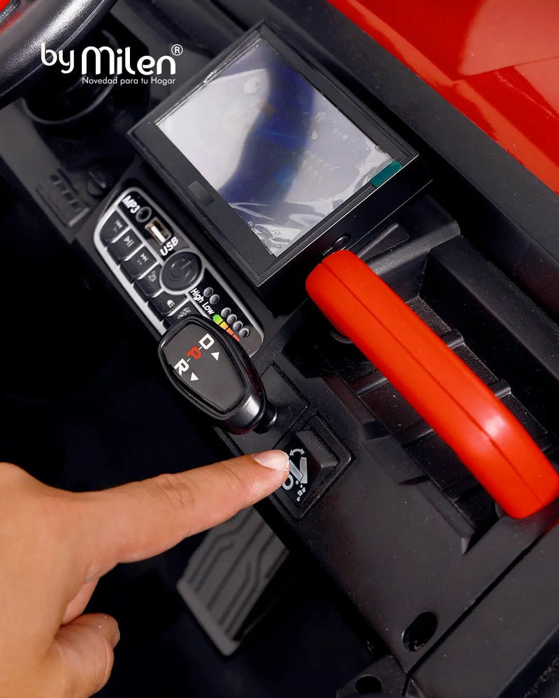 Carro Eléctrico - Volqueta Cat para niños-4