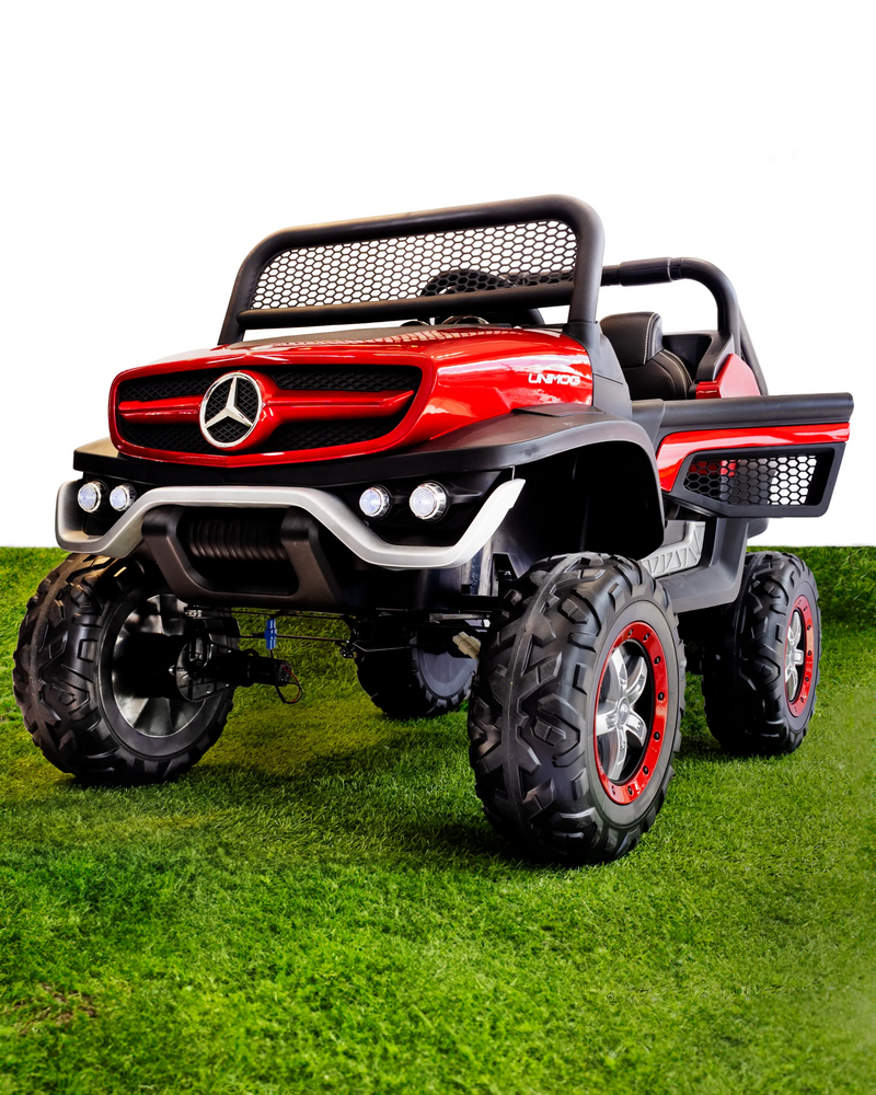 Carro Eléctrico para niño Campero Mercedes Benz Unimog  Rojo-1