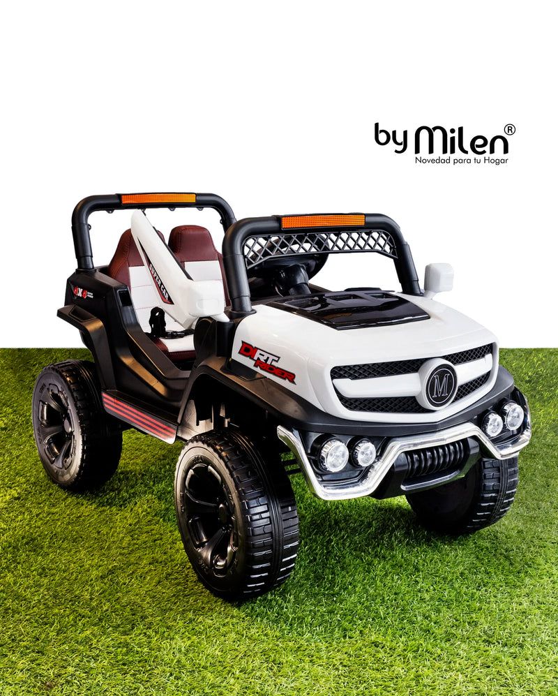 Carro Eléctrico para niño Buggy Atv Full lights Blanco-1