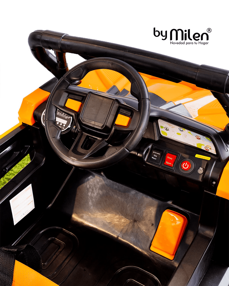 Carro Eléctrico para niño Buggy Atv Orange Naranja-3