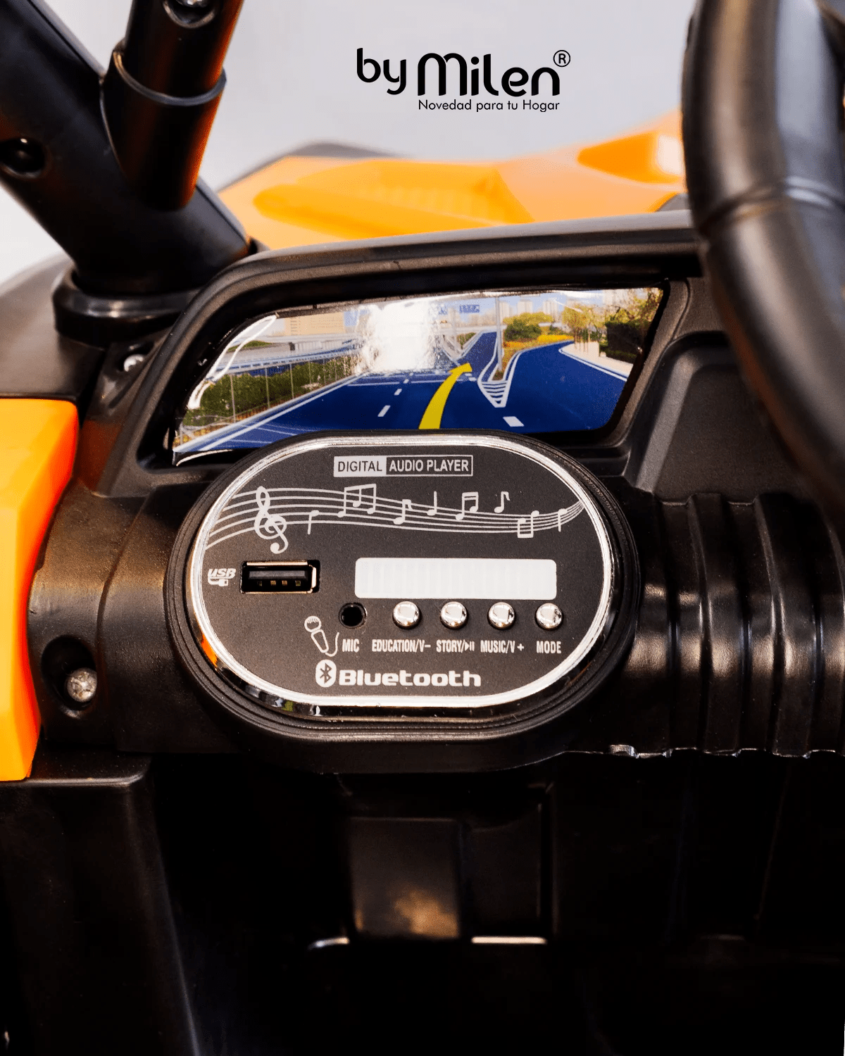 Carro Eléctrico para niño Buggy Atv Orange Naranja-5