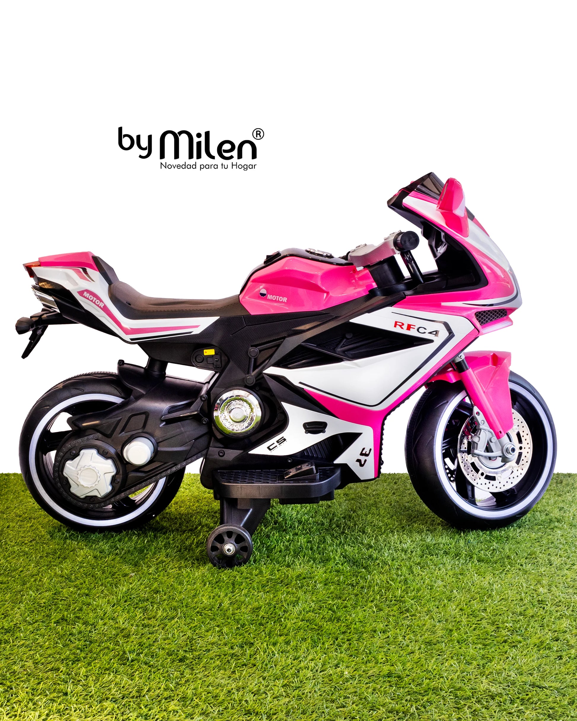 Moto Eléctrica para niño Moto Ducati Ninja RC4 Rosa-5