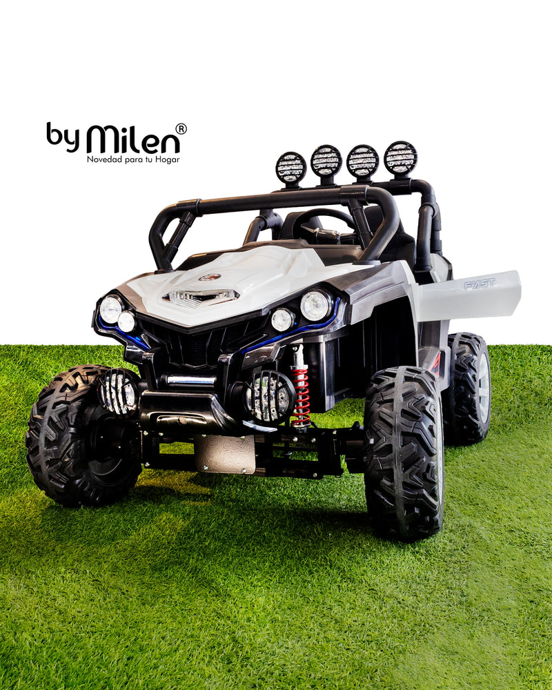 Carro Eléctrico para niño Buggy Atv Full lights Blanco-2