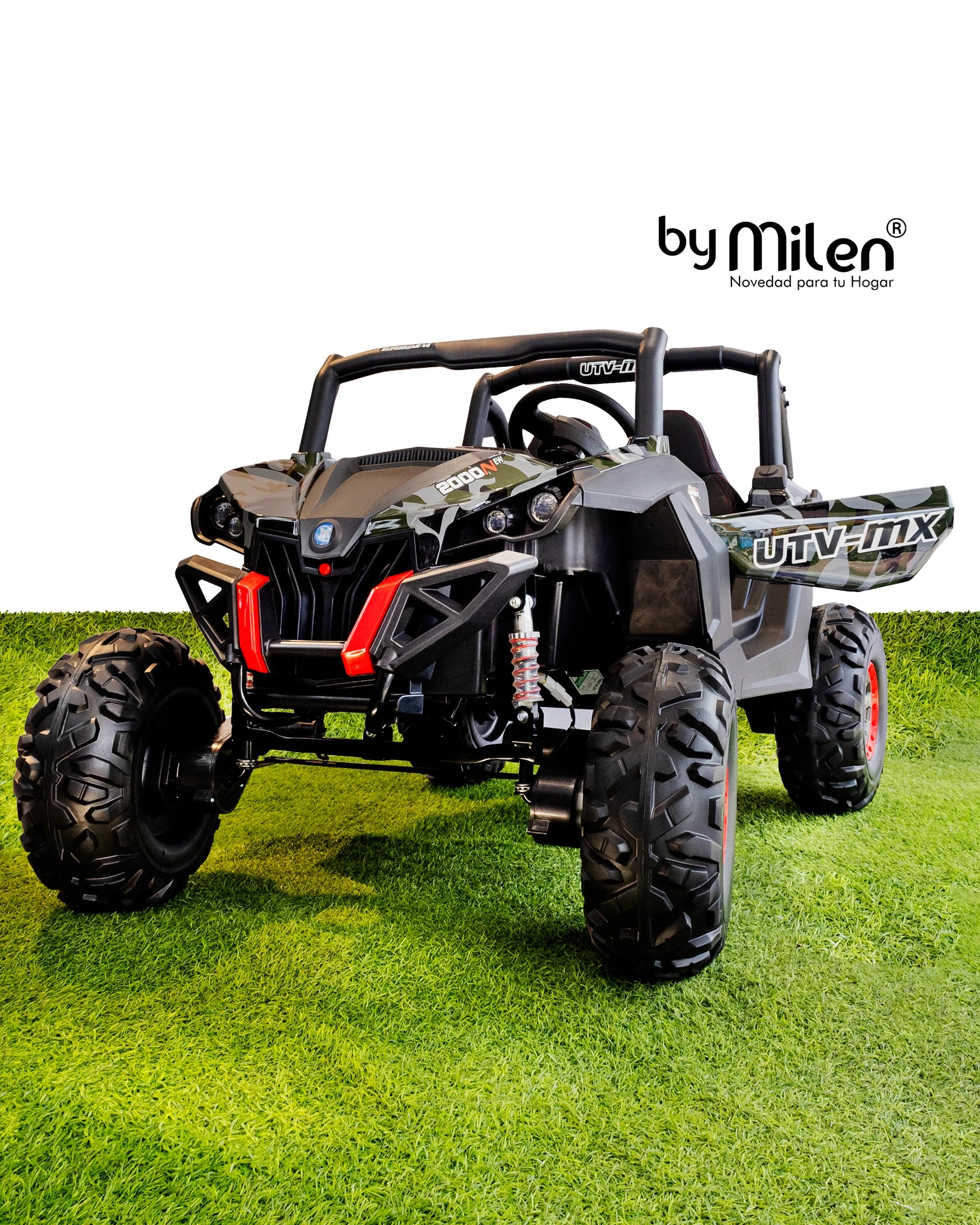 Carro Eléctrico para niño Buggy Atv  Military Camuflado-1