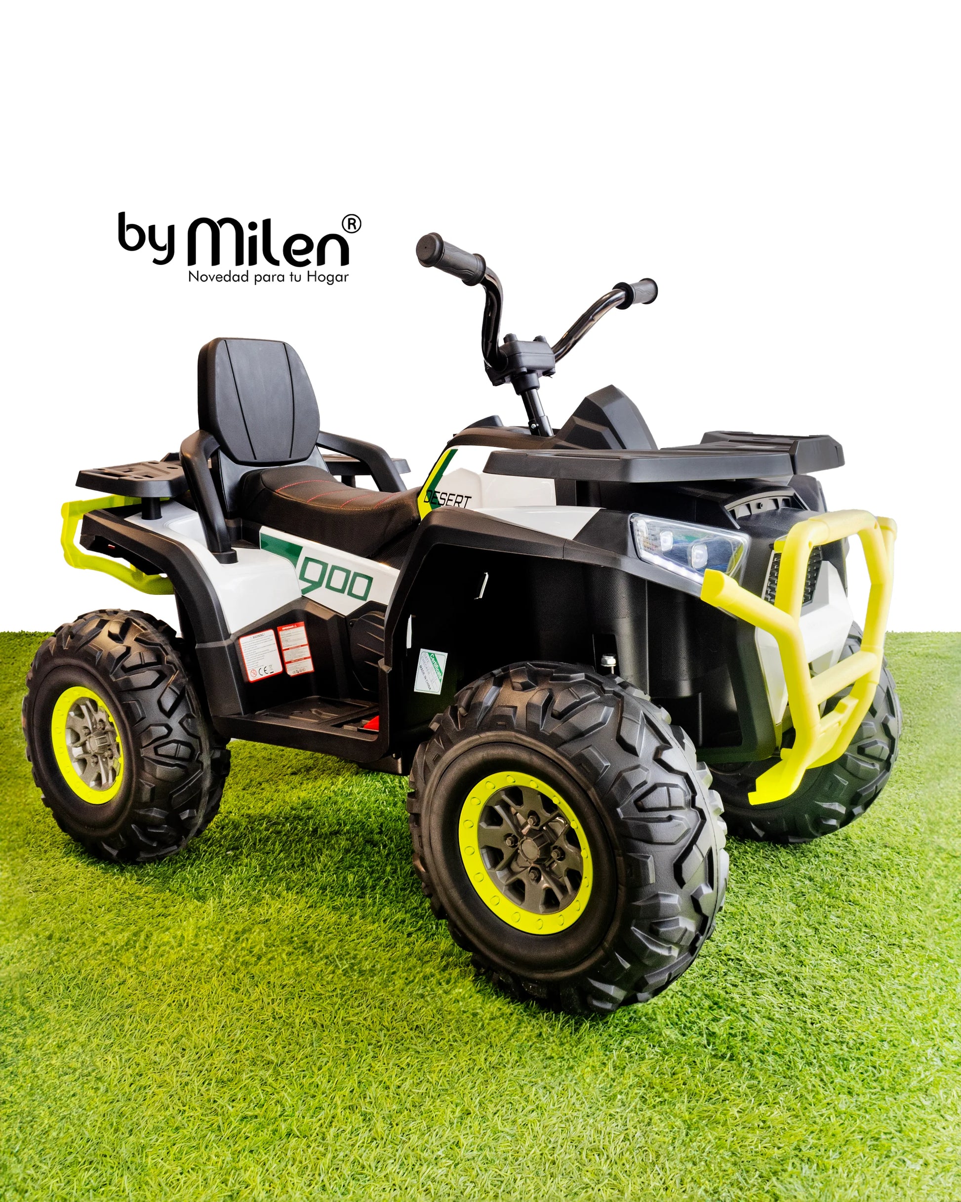Cuatrimoto montañera eléctrica 4x4 para niños-7