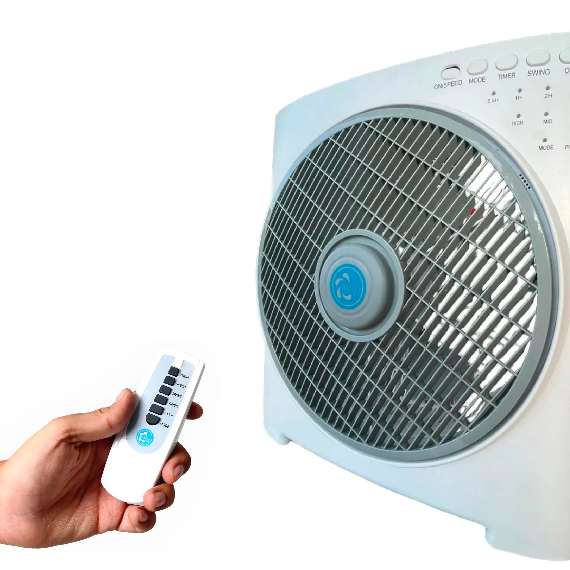 Ventilador de mesa de 12" Cuadrado con Control Remoto Milen TX1211BR-3