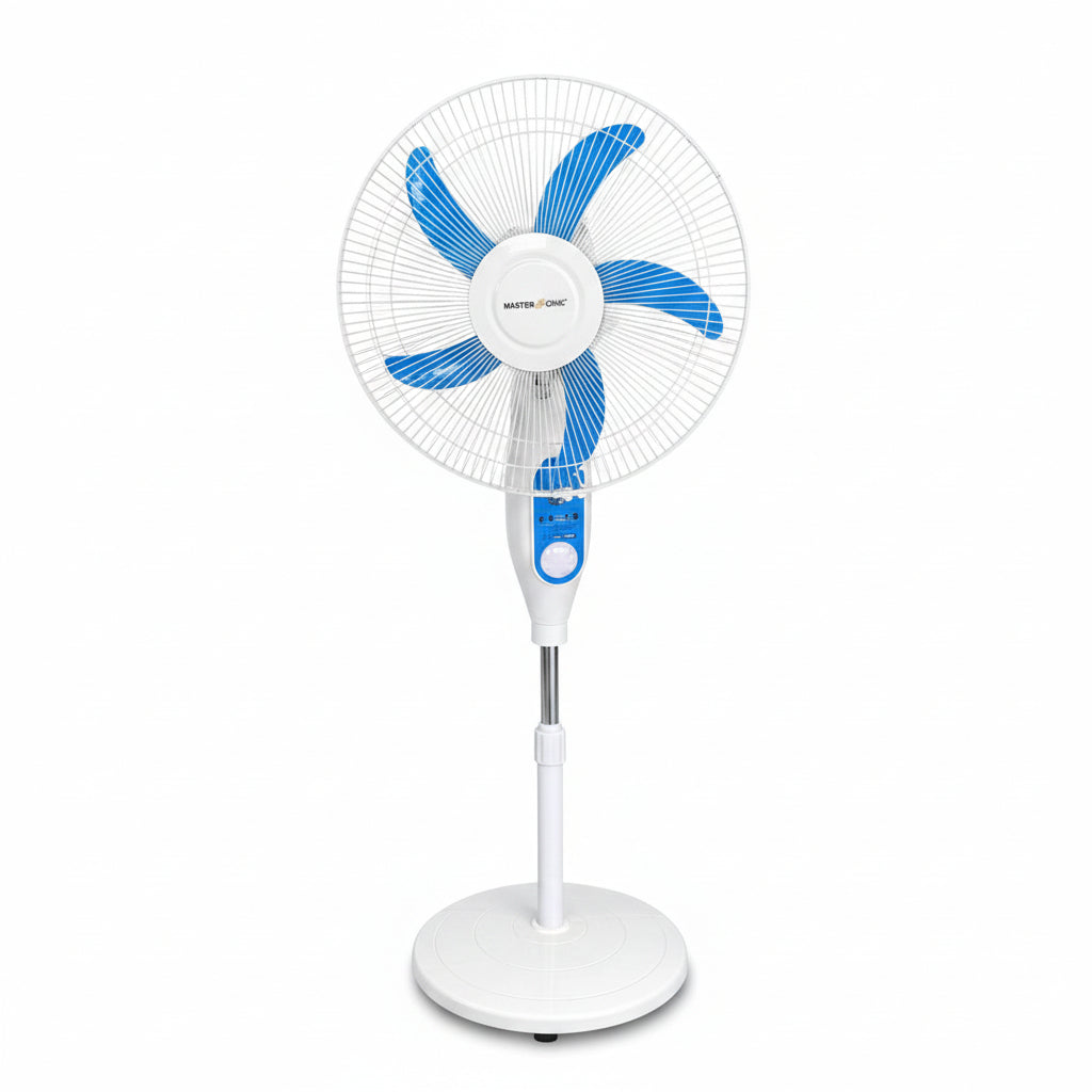 VENTILADOR DE PEDESTAL CON PANEL SOLAR 16¨MASTERSONIC