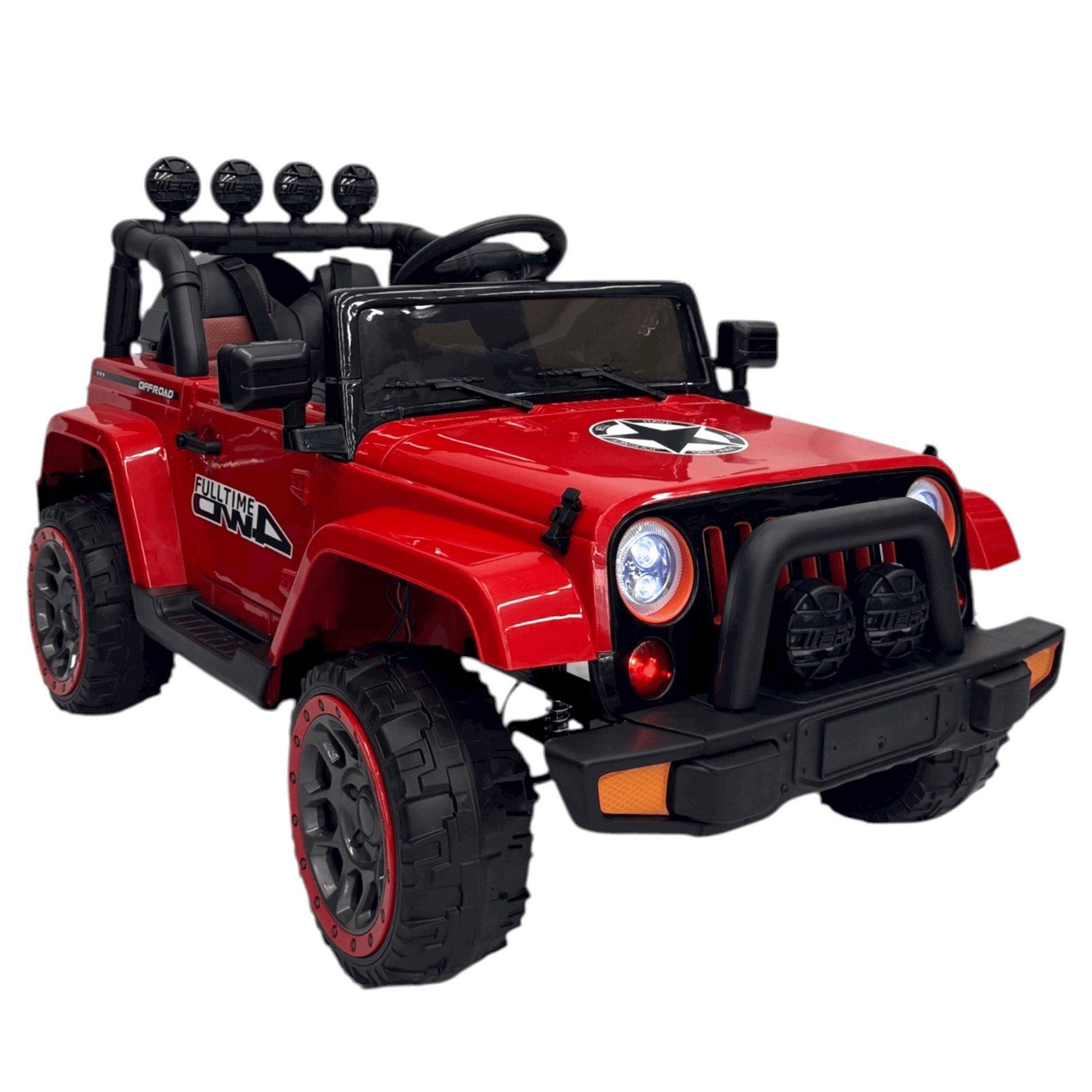 Carro eléctrico  - Jeep Wrangler 4x4 para niños-5