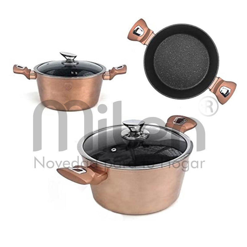 BH-1224N Set de Ollas x15pcs Beige-3