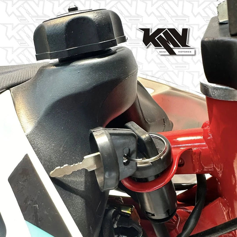 Moto cross a gasolina 4T 110 CC con cambios-7