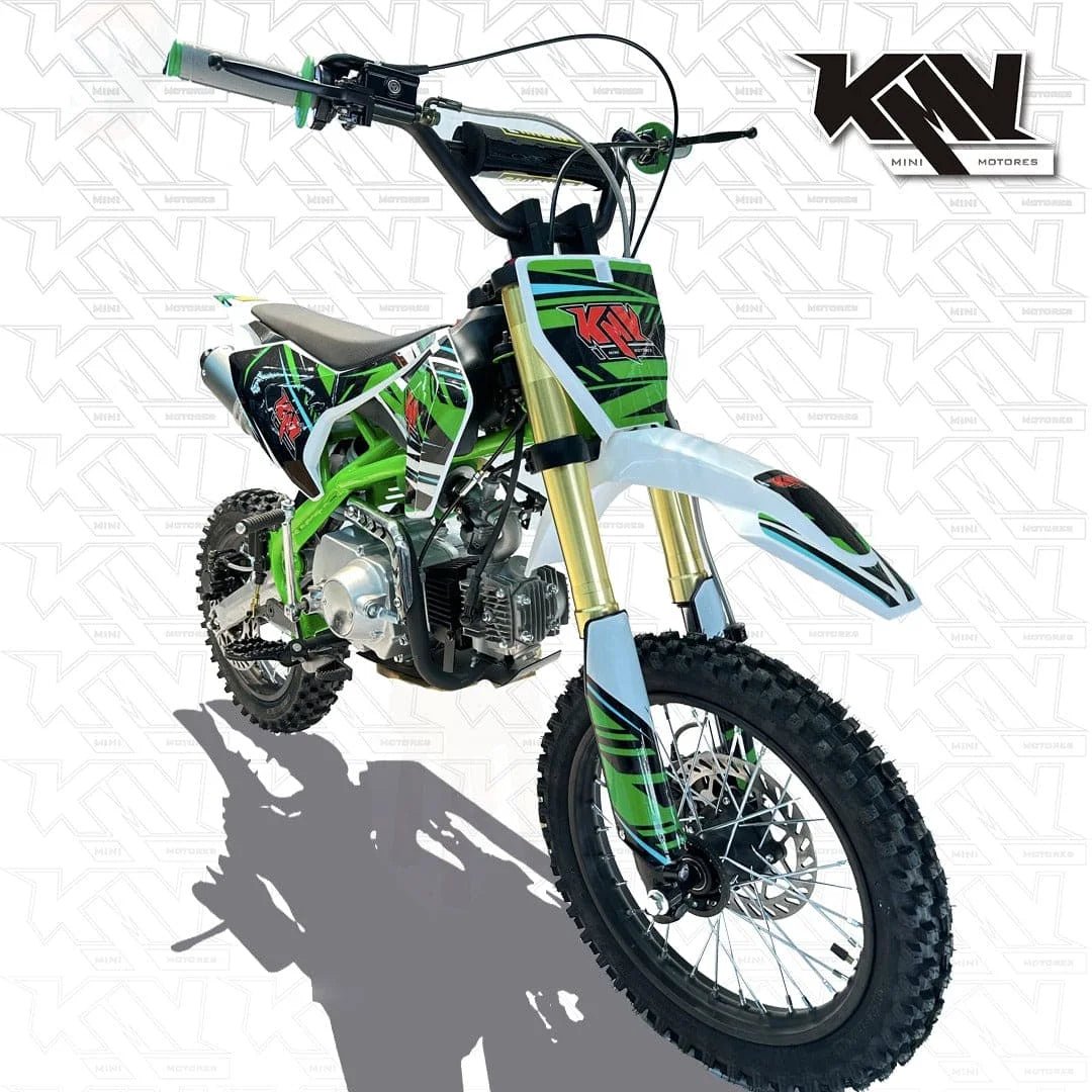 Moto cross a gasolina 4T 110 CC con cambios-8