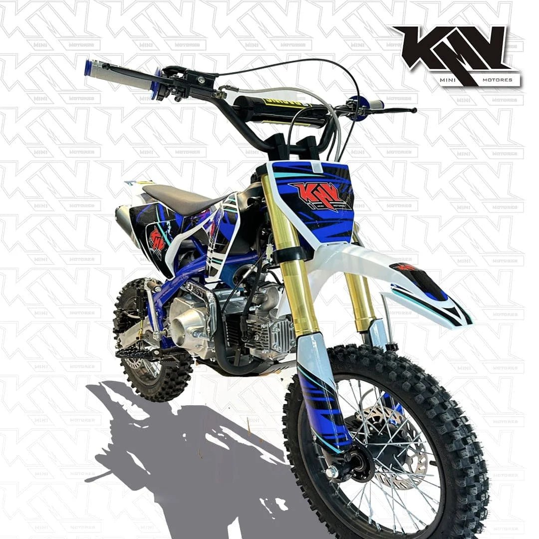Moto cross a gasolina 4T 110 CC con cambios-9