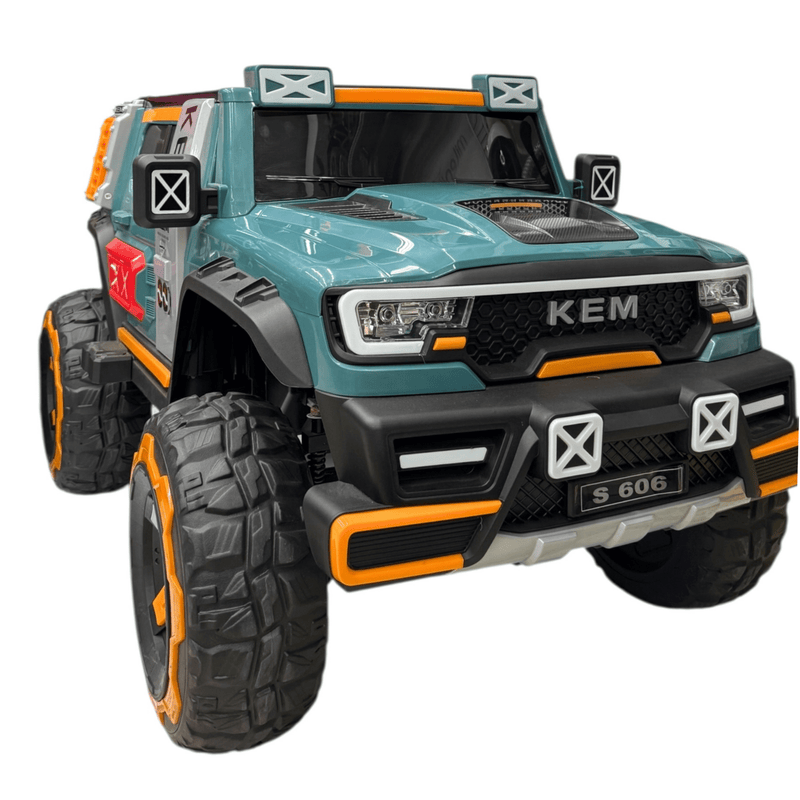 Carro Eléctrico KEM  4x4 con Llantas Luminosas para niños-1